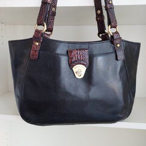 SALE! BRAHMIN Tuscan Collection "Collette" Black & Brown Shoulder Bag